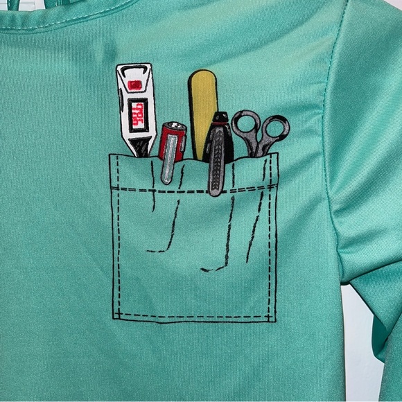 Rubie's Child Medium ER Emergency Room Doctor Scrubs Costume Halloween - Picture 4 of 11